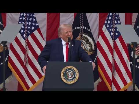 Trump honors fallen US service members at Memorial Day ceremony