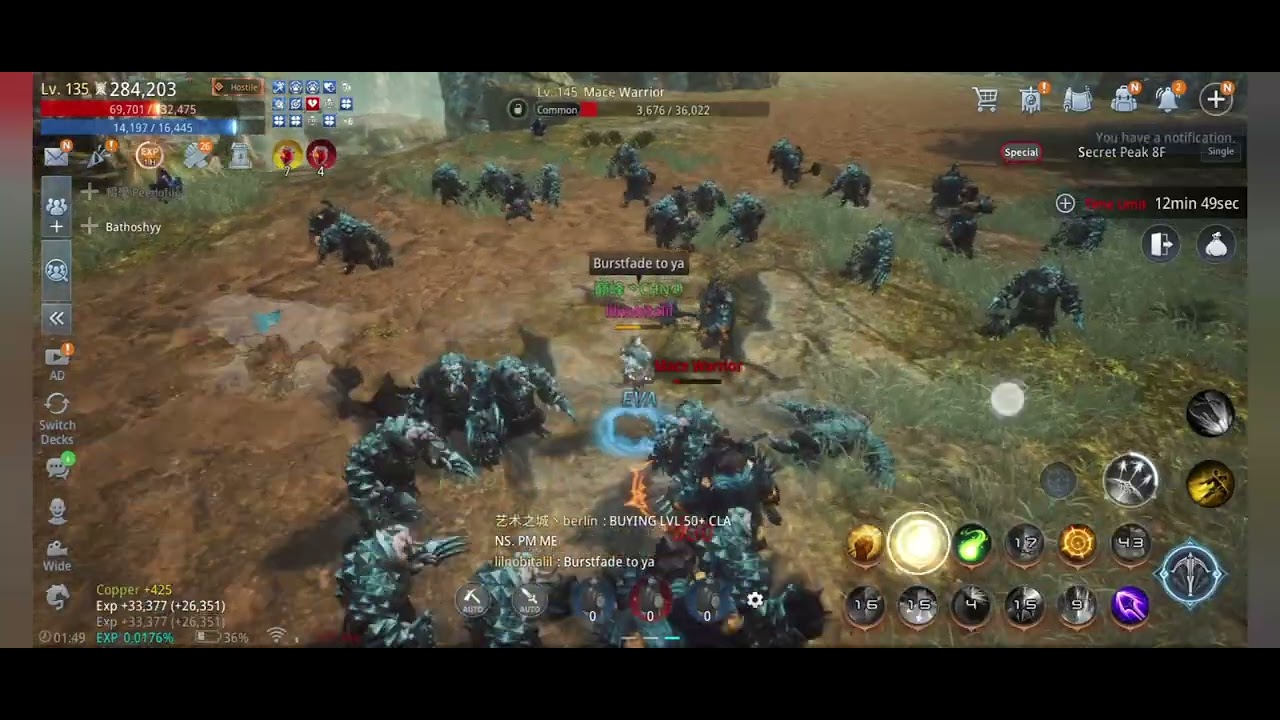 Arba sa Arba. lvl135 284k VS lvl140 298k 