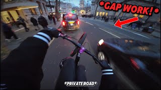GOPRO POV CUTTING THROUGH LONDON CITY *TRAFFIC*