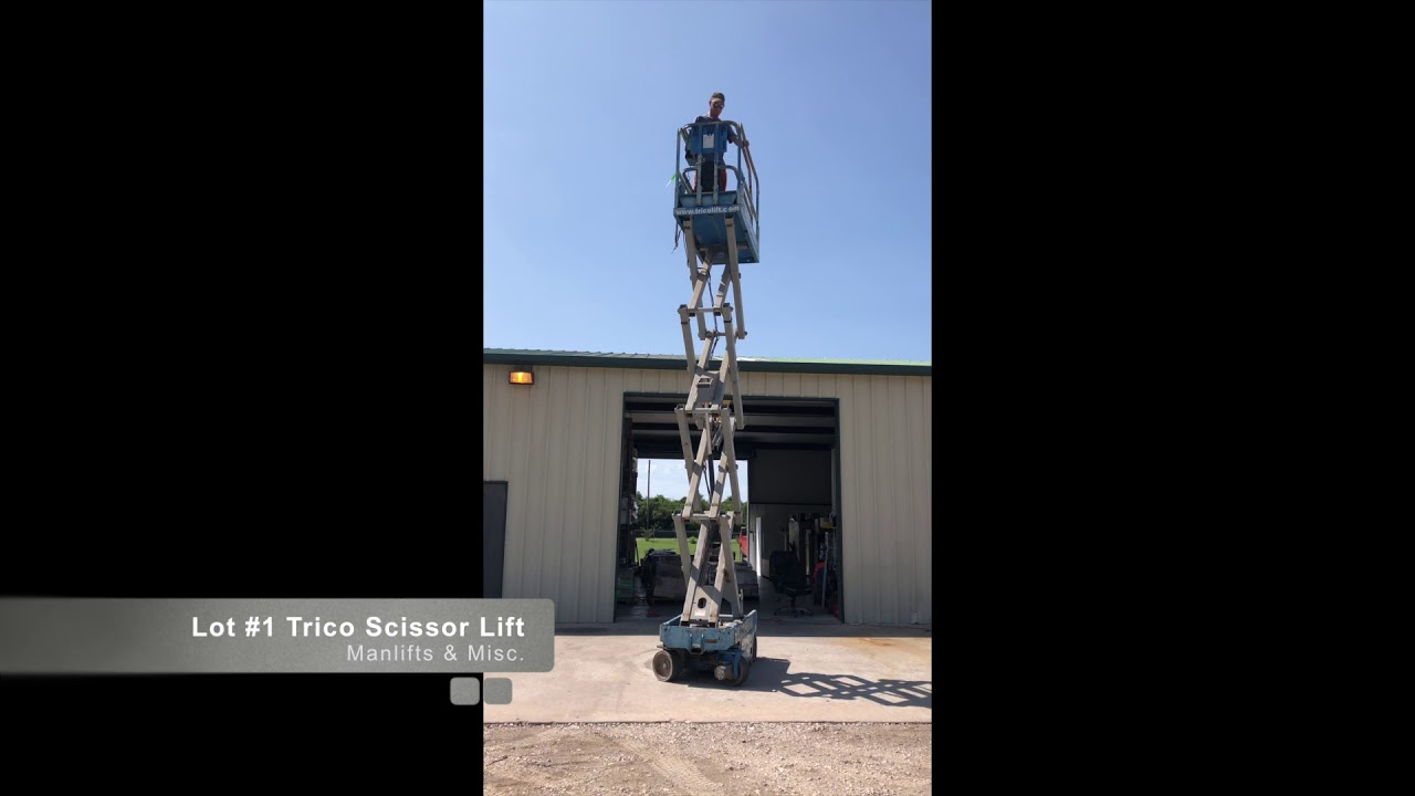 Manlifts & Misc Lot 1 Trico Scissor Lift