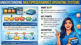 Day 4 |👉 Multiprogramming Operating System Explained | Working, Example & Advantages