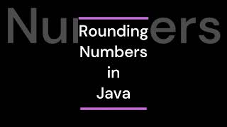 Java for Beginners #26  Rounding Numbers in Java