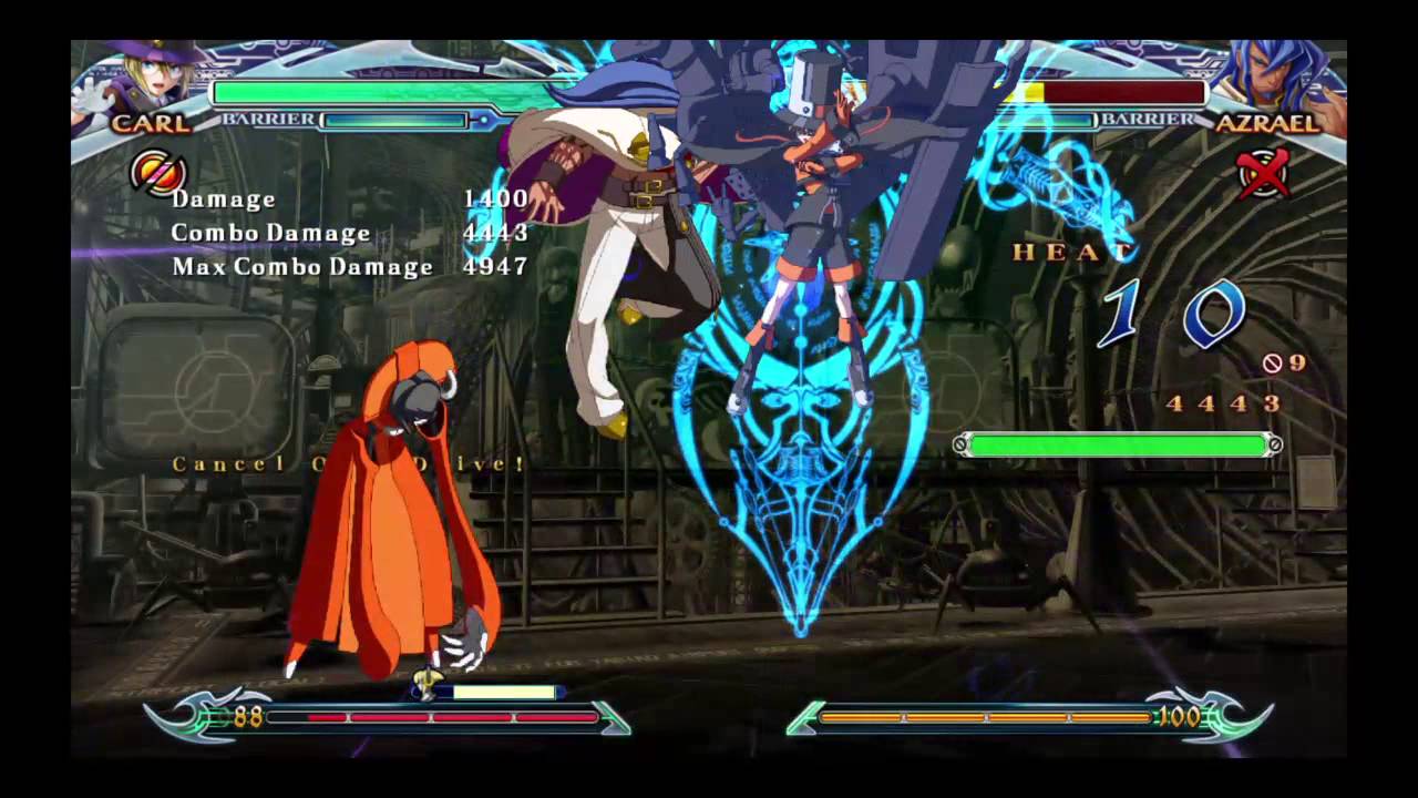 BLAZBLUE CHRONOPHANTASMA EXTEND carl 5k combo w/grab