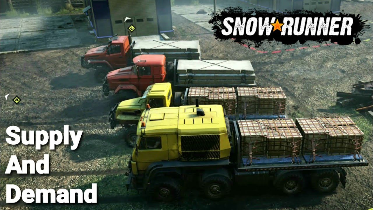 Concrete Slab and Vehicle Spare Parts Delivery Truck SnowRunner xbox one x gameplay YouTube