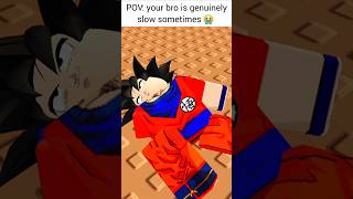 hes not the brightest sometimes ✌️ #memes #dragonball #robloxmemes #relatable