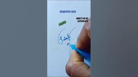 Saima#sign your dream #signature #art #autograph #calligraphy #youtubeshorts .