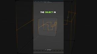 Cut through the object in #Blender #blender3d #blendertips
