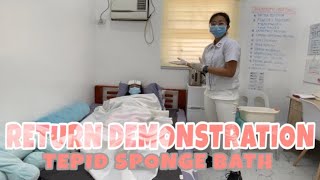 Tepid Sponge Bath Return Demonstration (CEU-Manila) | Nurse Elle