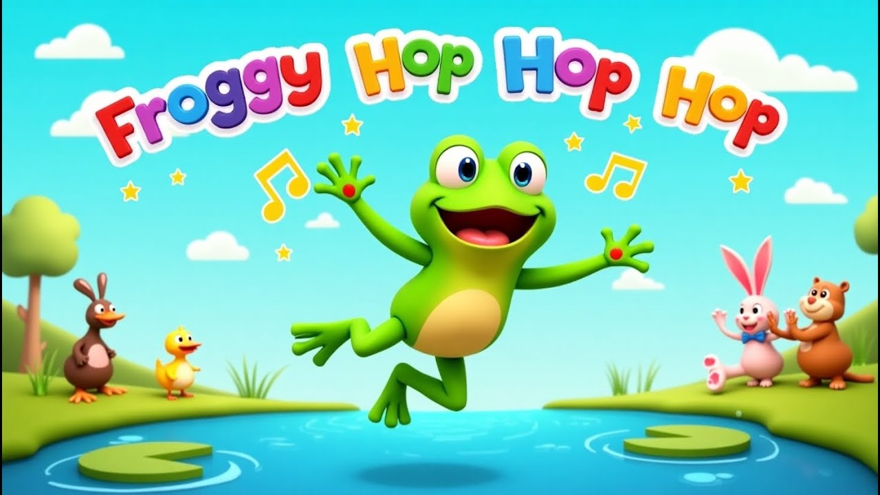 🐸 Froggy Hop Hop Hop | Fun Frog Dance Song for Kids | Sing & Move Along ...