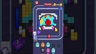 SATISFYING ASMR GAME | Pixel Flow Level 36 #gameplay #ios #android #satisfying