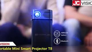 JCVISION Portable Mini Smart Projector T8 20170101