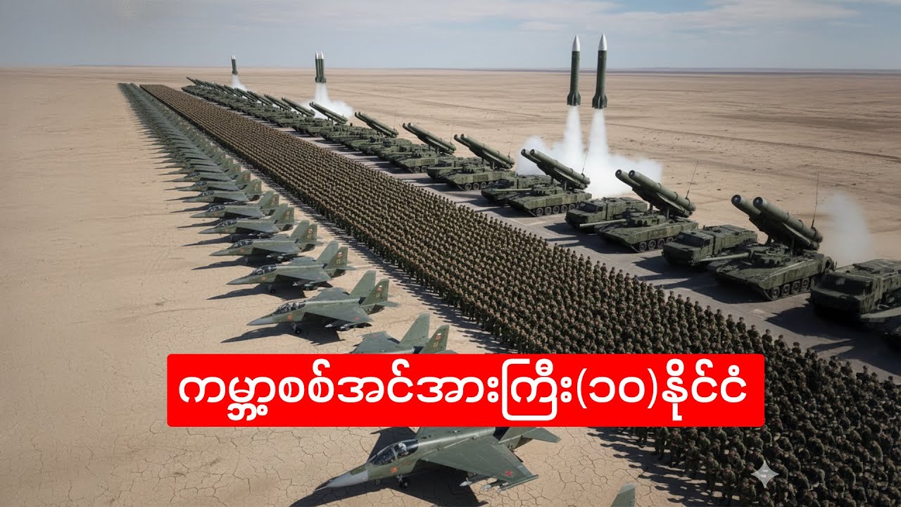 Most Powerful Military in 2026 RANKED ~ ကမ္ဘာ့စစ်အင်အားကြီး (၁၀) နိုင်ငံ