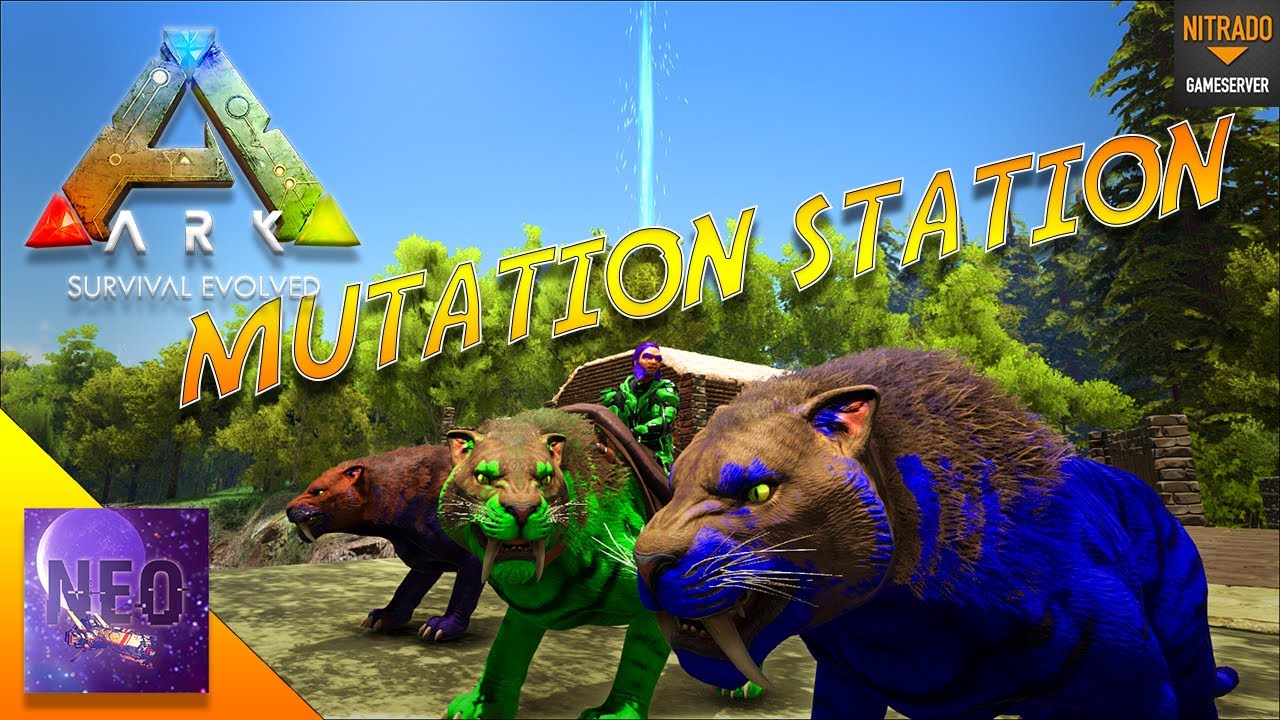 NEW SABER MODEL - MUTATION STATION - COLORFUL KITTENS - S3 E43  - [ Ark Survival Gameplay ]