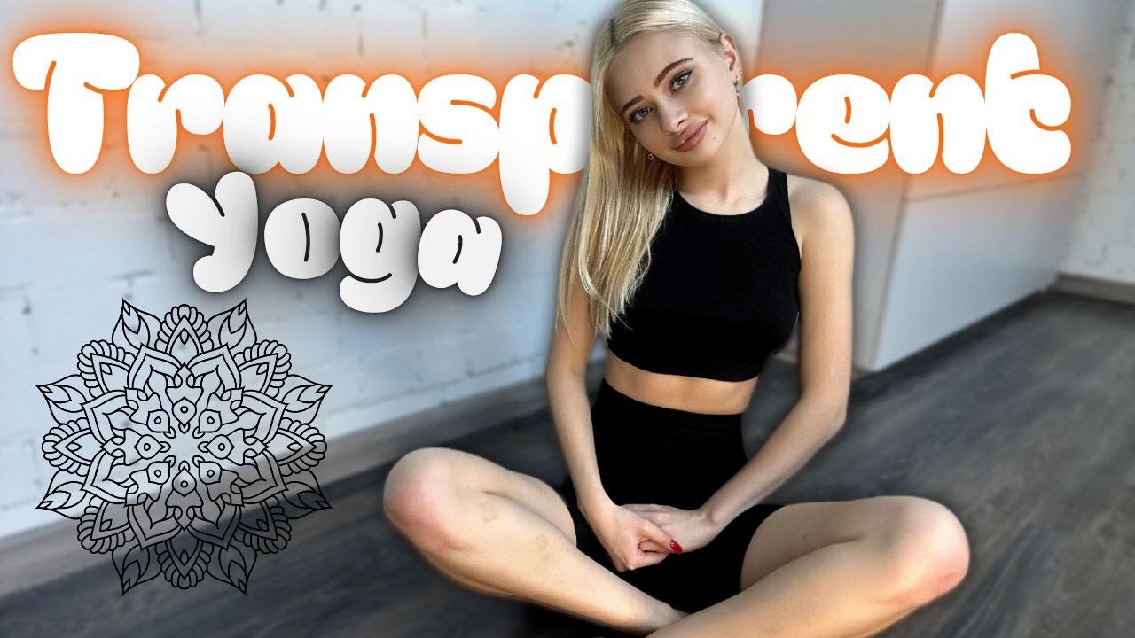 Air Flow от Ники — лёгкая йога и растяжка всего тела дома в прозрачном чёрном наряде