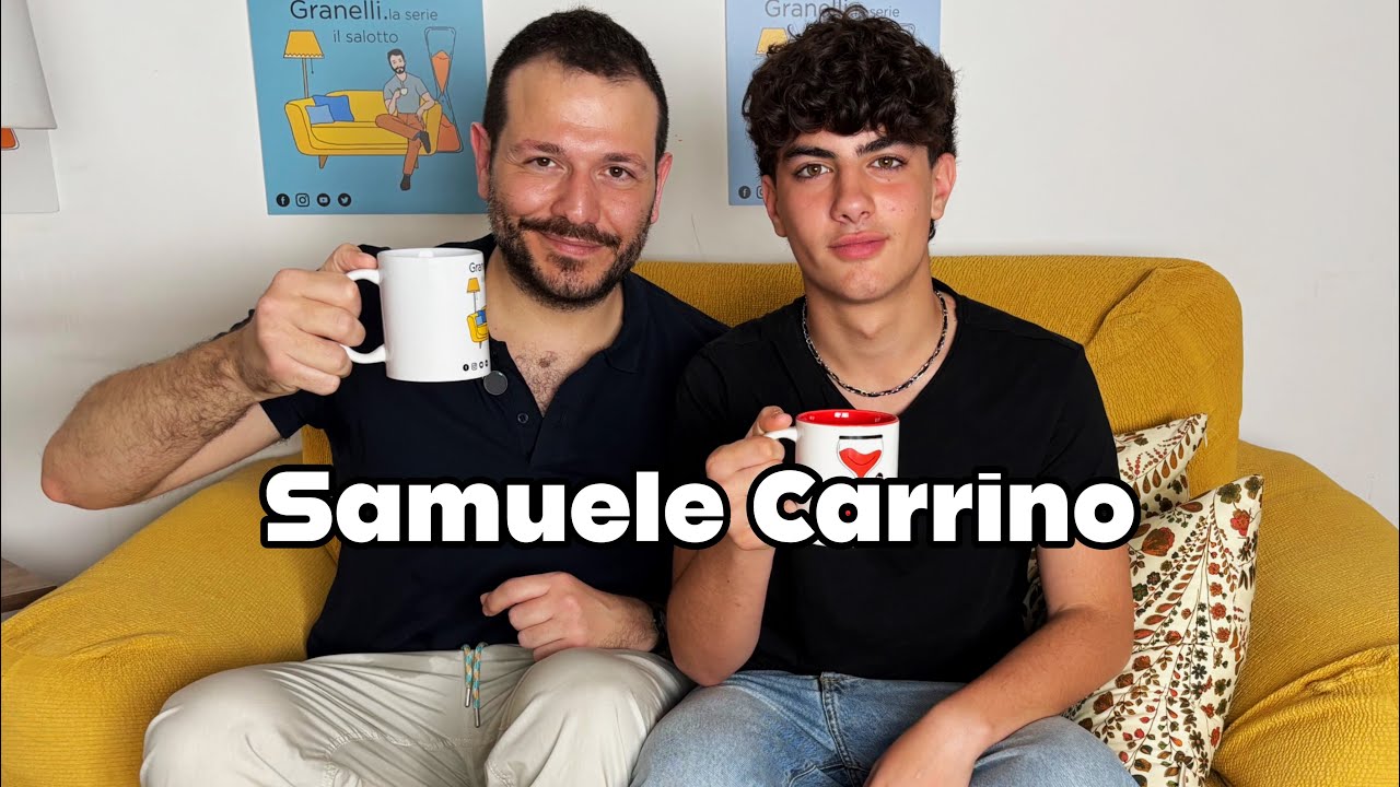Samuele Carrino, protagonista del film il ragazzo dai pantaloni rosa, ospite del Salotto di Granelli