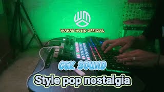 Cek sound set style pop nostalgia