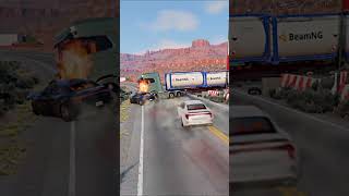 Realistic Highway Car Crashes #55