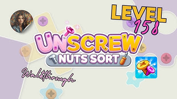Unscrew Nuts Sort: Pin Puzzle Level 158