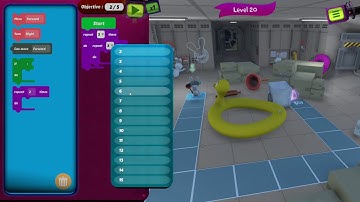 Rabbids Coding level 20 - 3 Stars