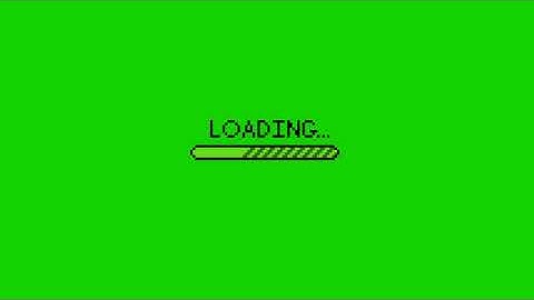 loading danger motion graphics animated cartoon green screen video for youtubers