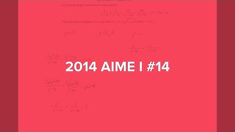 2014 AIME I #14