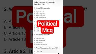 #Indian #Constitution #Important Articles MCQ Practice 2026 #osssc #exam