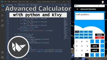Full Advanced Calculator Mobile App With kivy || python mobile apps