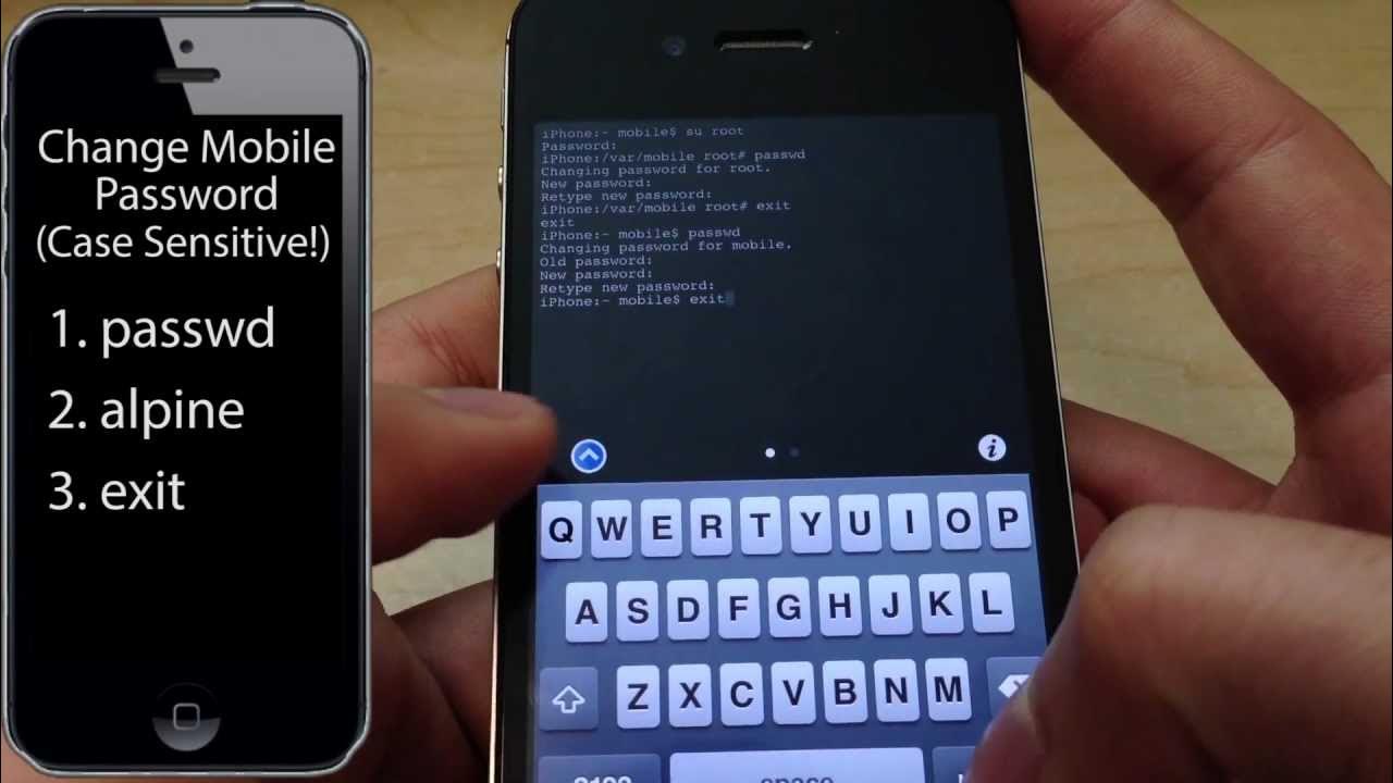 How To Secure Jailbroken iPhone Change Root SSH Password YouTube