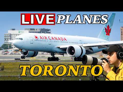 LIVE Monday Evening at Toronto Airport (YYZ)!  747, 777s and more!