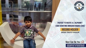 FASTEST TO RECITE A Z ALPHABET EACH DENOTING DINOSAUR NAMES KID