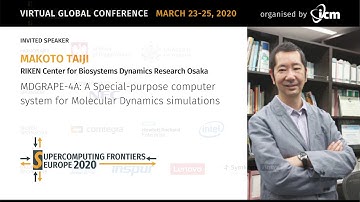 Makoto Taiji | MDGRAPE-4A: A Special purpose computer system for Molecular Dynamics simulations