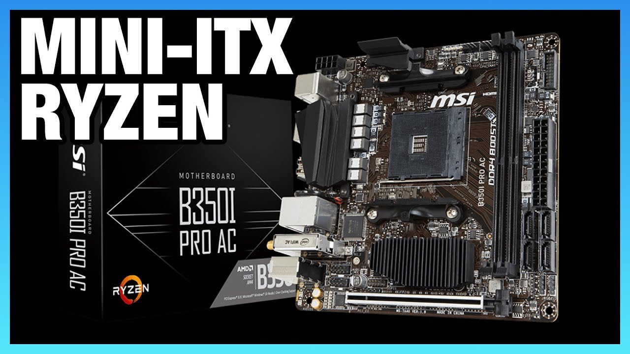 MSI B350I Pro AC Mini-ITX AM4 Motherboard at CES