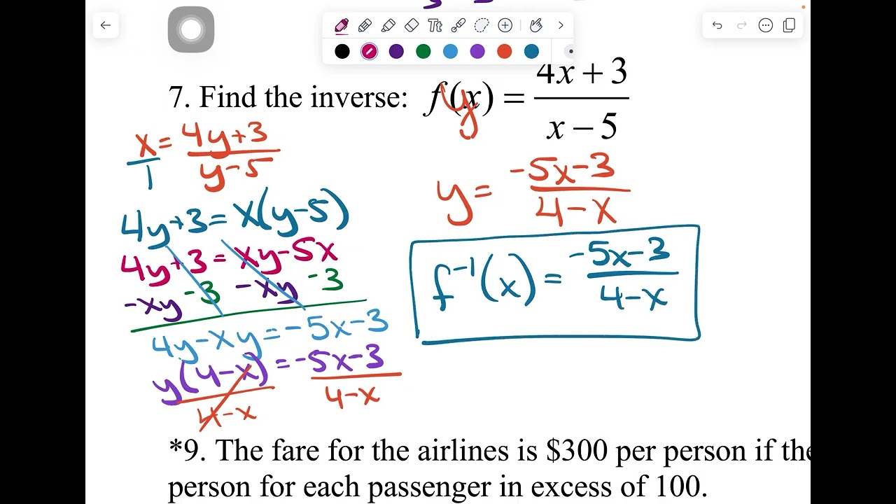 Formative Review Indicator 7.2 - Creating One Representation from Another