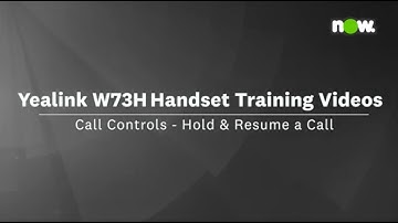 8.2. Yealink W73H Tutorial | Call Controls - Hold & Resume a Call