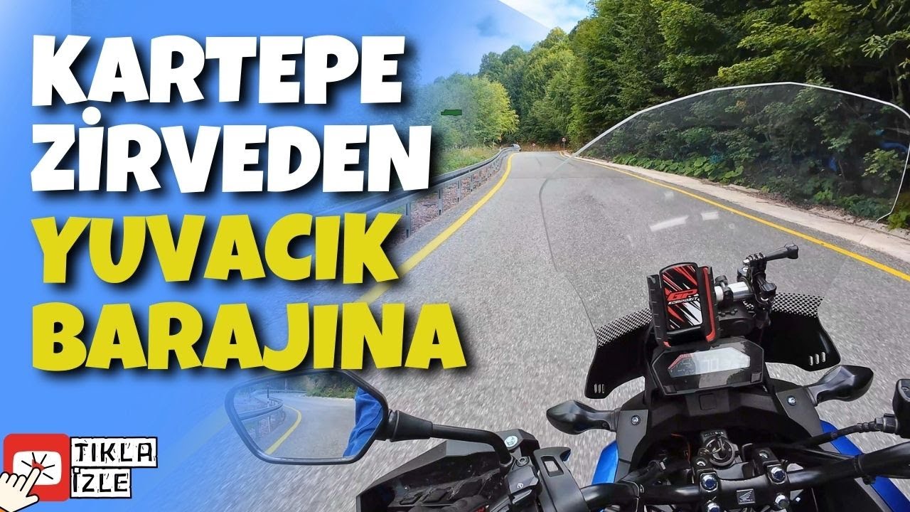Yükseldikçe Güzelleşen Motosiklet Rotası / Bol Virajlı İnişler Çıkışlar / Kartepe Zirveden Yuvacık'a