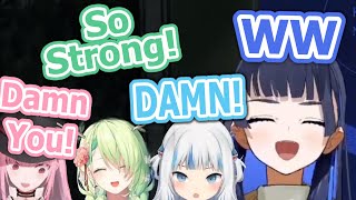 Kronii Beats Everyone In Arm Wrestling | Hololive EN screenshot 4