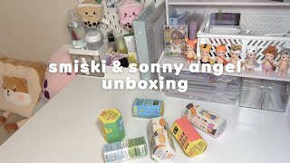 unboxing smiski and sonny angels ✩₊˚.⋆☾⋆⁺₊✧ | asmr, blind box