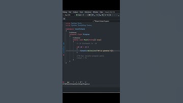 If statement in Csharp c# #csharp #programming #if #statement #shorts