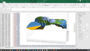Graph X Y Z Data Inside Microsoft Excel in 3D - 3D Scatter, 3D Surface, XYZ Mesh