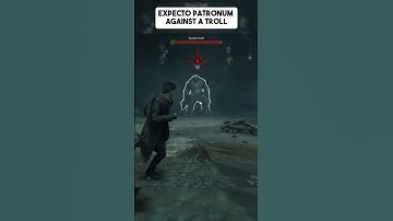 Using EXPECTO PATRONUM against a Troll 👺 #hogwarts #hogwartslegacy #expectopatronum #troll