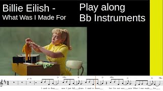 What Was I Made For (Billie Eilish, 2024), B-Instrument Play along