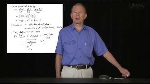 Physics, Mechanics.  Lesson 6.5 Energy, work and power Part 1 of 3