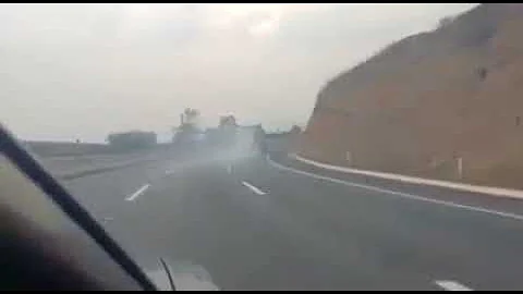 Loaded Truck Brakes Fail Going Down Steep Grade @ 100MPH+