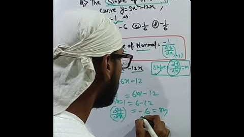 🧐How to find slope of NORMAL to a  given curve||class12_jac/cbse board_#shorts,#youtubeshortsvideo,