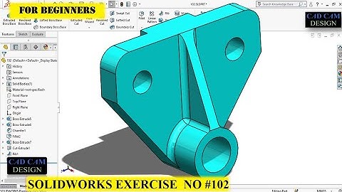 Solidworks tutorial No #102. #solidworks exercise for beginner