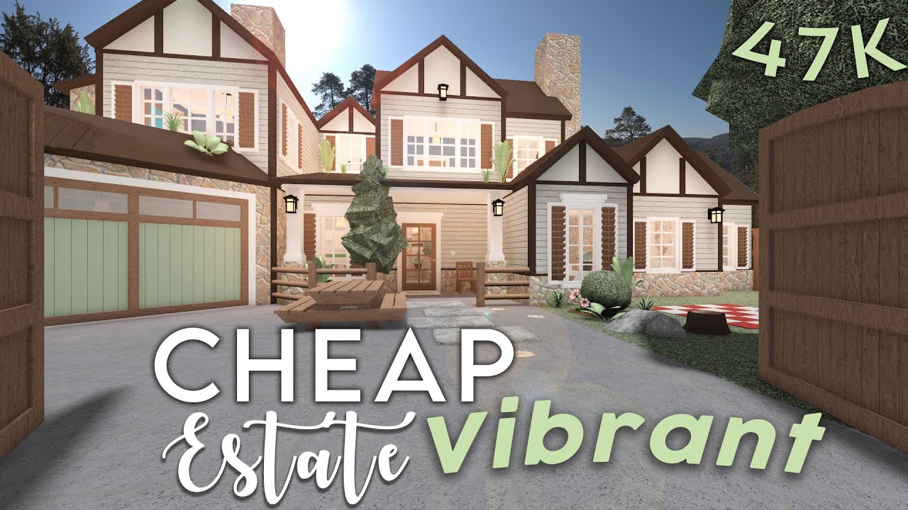 Cheap Vibrant Spring Family Estate Bloxburg (no advanced placing