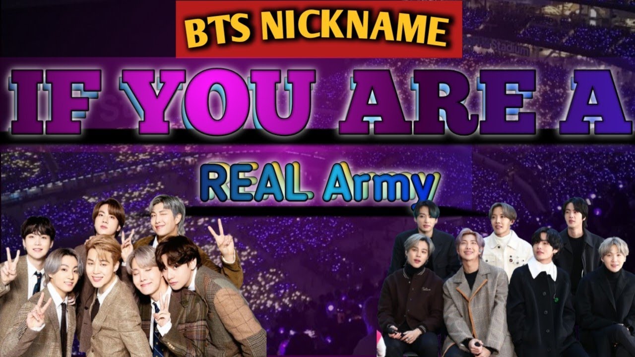 “If You’re a Real ARMY, You Know These BTS Nicknames” - YouTube