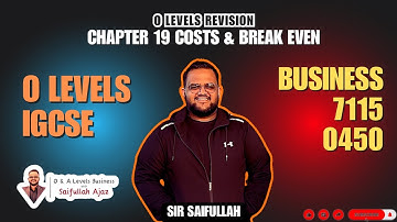 Revision Series: O Levels Business Chapter 19 | 7115/0450| IGCSE [Premium Lecture]