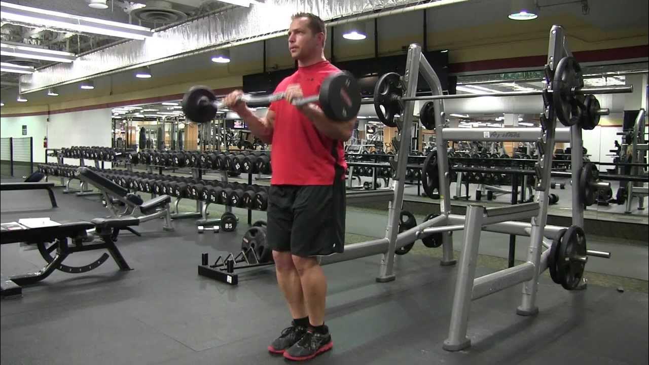 Standing EZ Bar Reverse Curl YouTube