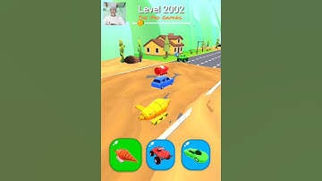 Shape-shifting Funny Race Gameplay new hyper casual game Level-2002 #shorts #gameplay #shapeshifting